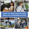 XOOL Clip Car Fan, Adjustable Dual Head 4 Inches 12V