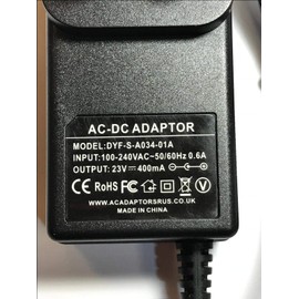 Replacement 23V 400mA Charger Plug for QUALCAST Cordless Hedge Trimmer MOE7ET410
