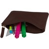 Wildery® #WI707 Small Real Leather Bank Folder with Zip Wallet