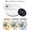 2PACK Flush Mount LED Ceiling Light Fixture Black, 12Inch 28Watt,