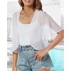 Women Bolero Shrug Open Front Cardigan Chiffon Summer Tops for