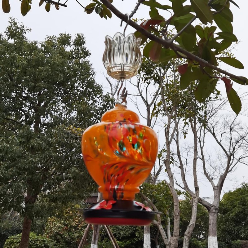 Glass Ant Moat for Hummingbird Feeder - 3 OZ Tulip