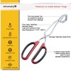 HINMAY Scissor Tongs 11-Inch Heavy Duty Stainless Steel Scissor Cooking