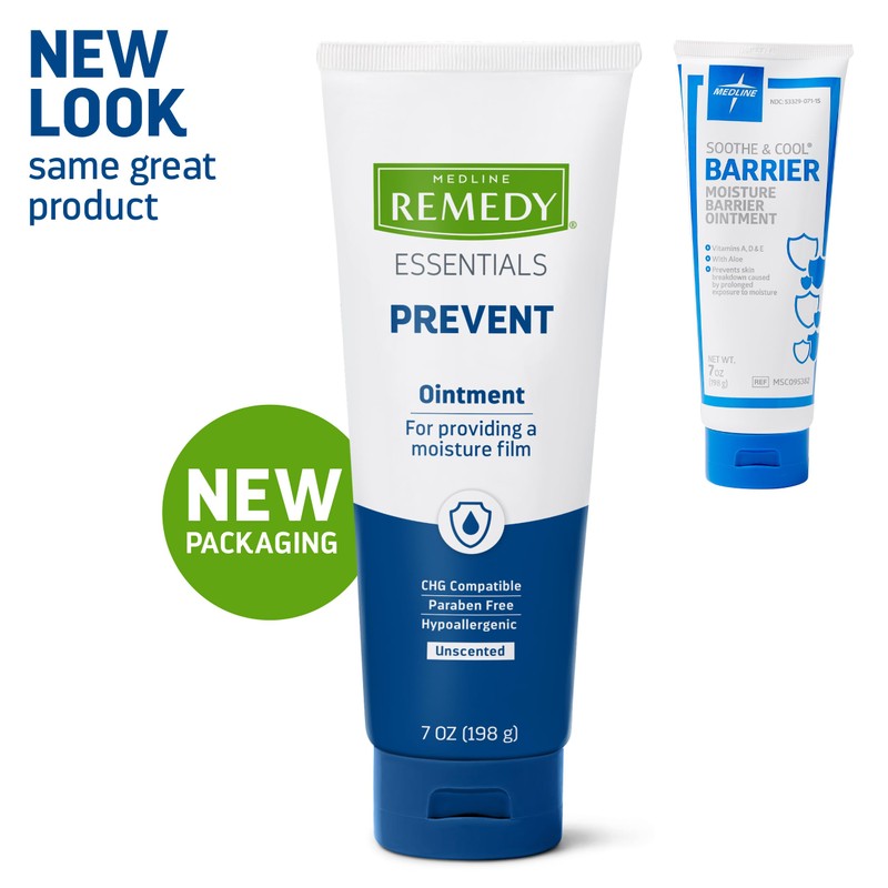 Medline Remedy Essentials Ointment (7 oz Tube), 12 Count, Unscented,