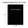 Yaridar A4 Cornell Notes Notebook - Spiral Cornell Notebooks for
