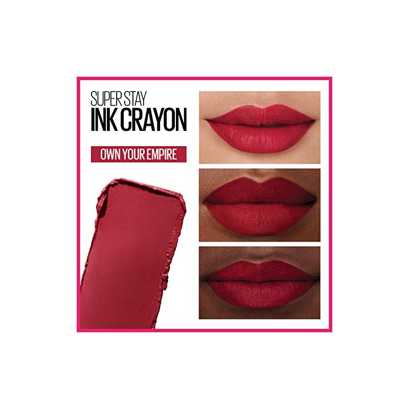 Maybelline New York - Lápiz labial SuperStay Ink Crayon, lápiz