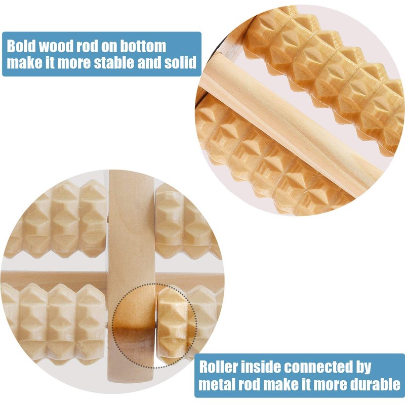 ALINK Dual Foot Massager Roller, Relieve Plantar Fasciitis, Heel, Aches