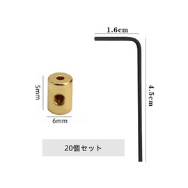 Pin Badges Pin Batches, Set of 20, Gold Color, 0.2 x 0.2 inches (6 x 5 mm), Screw-on Catch, Fasteners, Hardware, Storage Case Included