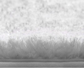 MIULEE Bath Mat Non Slip Absorbent Bathroom Soft luxurious Shower Small Mat Doormat Inside Rugs Kitchen Rugs Carpet Mat Washable for Bathroom Bedroom Kitchen Entrance 40x60 cm White