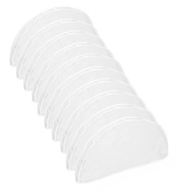 10Pack Shoulder Covers Clothing dust Cover Hanger Covers for Clothes Plastic Garment Bags for Closet Storage Suit, Coats, Jackets, Dress Closet Storage