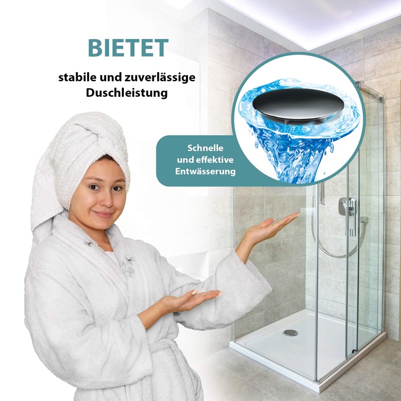 AQUADE Drain Set with Odour Trap for Shower Trays with