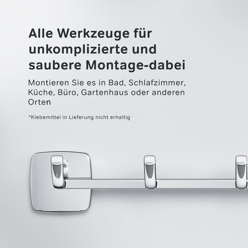 AM.PM GEM Set of 5 Towel Hooks - Wall Mounted