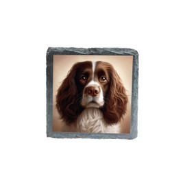 Springer Spaniel Dog Slate Coaster, Animal Lover Gift, Stone Coaster, Home Decor, Unique Pet Gift (slco-kf25-265)