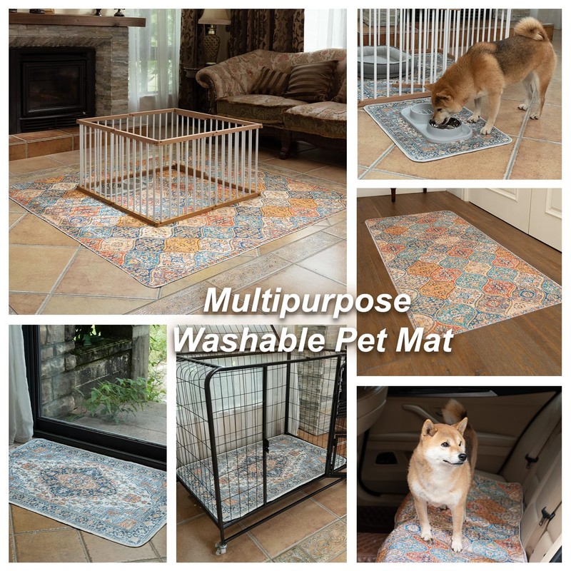 nunubaby Washable Pee Pads for Dogs, Stylish, Non-Slip and Leak-Proof