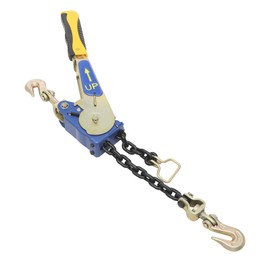 DYNAMI Ratcheting Chain Binder 5/16-3/8in,Load 6600 lbs Alloy Steel Heavy Duty Tie Down Ratchet Load Binder,Double Gear Ratchet Design,for Flatbed Truck Trailer (Yellow, 5/16-3/8in 6600 lbs)