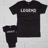 NanyCrafts Legend and Legacy - Black Dad/Son XL Shirt/Bodysuit NB