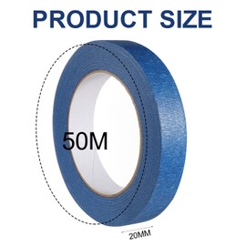 Masking Tape for Painting Tape Painters 20mm x 50m Paint Tape for Painting Decorators Painters Masking Painter Tape for Indoor Painting and Decorating for Sharp Lines 2 Rolls