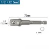3PCS Impact Grade Socket Adapter Set, Drill to Socket Adapter,