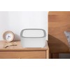 Trade One Tabletop Trash Can, White, Approx. 6.4 x 6.3