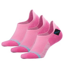 BRISIRA Bamboo Viscose Coolmax Running Golf No Show Socks Women Compression Moisture Wicking Performance Low Cut Tab Athletic