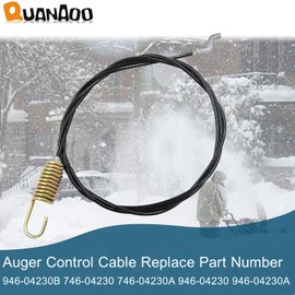 Quanaoo Auger Control Cable 946-04230B for Cub Cadet Craftsman Troy-Bilt MTD Yard-Man Snow Blowers Replace 746-04230 746-04230A 946-04230 946-04230A Auger Clutch Cable
