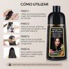 Champú para Teñir el Cabello Negro 3 en 1 Black