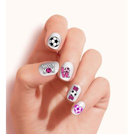 Soccer Mom (Ver.3) Clear waterslide Nail Art Decals (Tattoos) by DimOxy Designs.