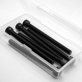 Pack of 6 M8 x 100 mm Cylinder Screws with Hexagon Socket 304 Stainless Steel Black Oxide Cylinder Head Screws Full Thread