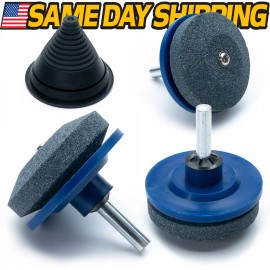 For Scag (3pc) Lawn Mower Deck Blade Sharpener Kit & Balancer for Scag Zero Turn Mowers