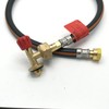 Camping gas Adaptor & 0.75m (30") Caravan Pigtail Hose For