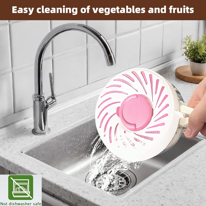 2025 New Fruit Washing Bowl with Strainer Lid and Handle,3