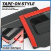M-AUTO Outside Mount Window Visors Compatible with 92-00 Mitsubishi Montero,