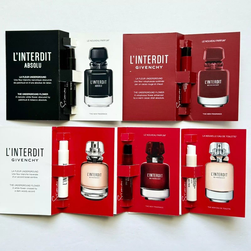 Givenchy Perfume Collection Sample Spray Vials 12pc Set