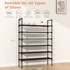 LANTEFUL 6 Tier Shoe Rack for Closet Shoe Organizer with