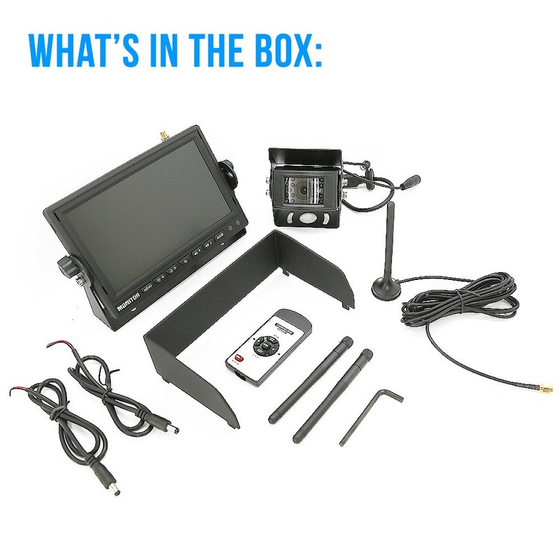 Pyle 7’’ Monitor Vehicle Safety System - Built in 2.4Ghz