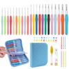 BsHooker 22 Sizes Crochet Hooks Set with Storage Case 0.5mm-10mm