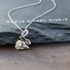 Sterling Silver Small Rabbit Charm Necklace, 18"