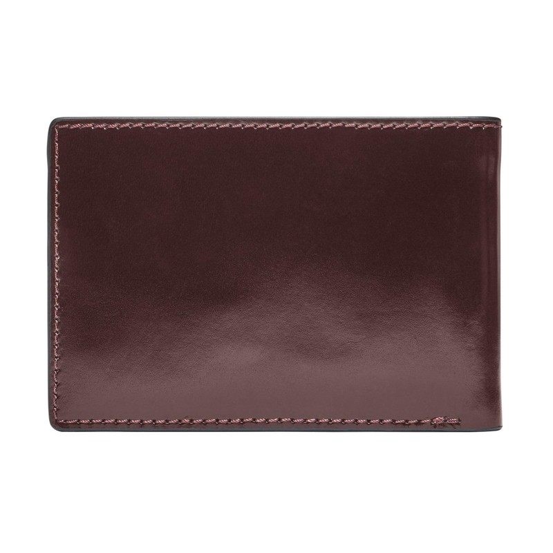 FOSSIL Benedict Front Wallet Bifold Claret Red