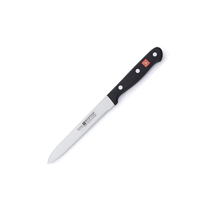 Wusthof 4107-7 Sausage knife, 5", Black