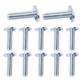 BUXIMN 22pcs 1/4"-20 T Track Bolts for T Track, 1" Length Universal T-Slot Bolts, T-Thread Bolt for Woodworking