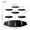 DACUAN Display Stand, 7 Tiers Non-slip Clear Risers for Display,