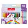 Limited Edition Unicorn Felt Tip Pens 18 Colours 6 Glitter