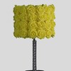 TREATLIFE HOME Acrylic/Metal Table Lamp with Yellow Roses, 18.25-Inch Tall,