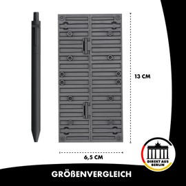 LONESTAR Clamping Blocks I Ship Container Set I Set of 4 Cargo Containers I Grey | Compatible with Plug-In Blocks from Other Manufacturers