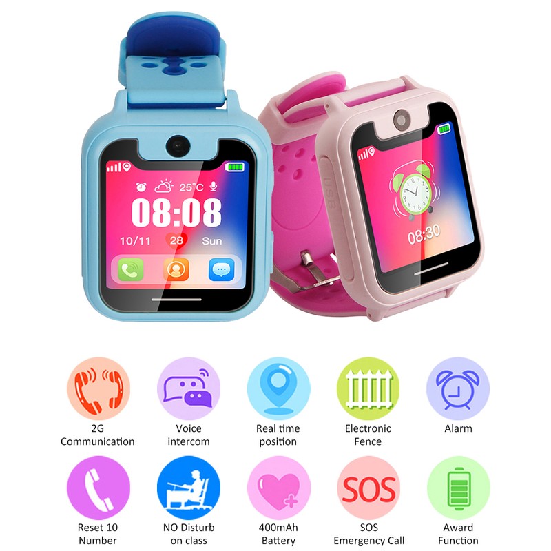 Kid Smart Watch Phone for Children Girls Boys LBS Positioning