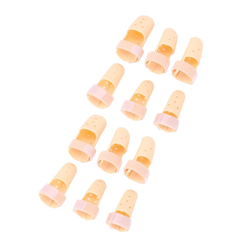 12pcs Finger Splint Brace Mallet Finger Stabilizer Adjustable Finger Immobilizer