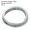 sourcing map 30 Gauge 3 Conductor Electrical Wire Tinned Copper