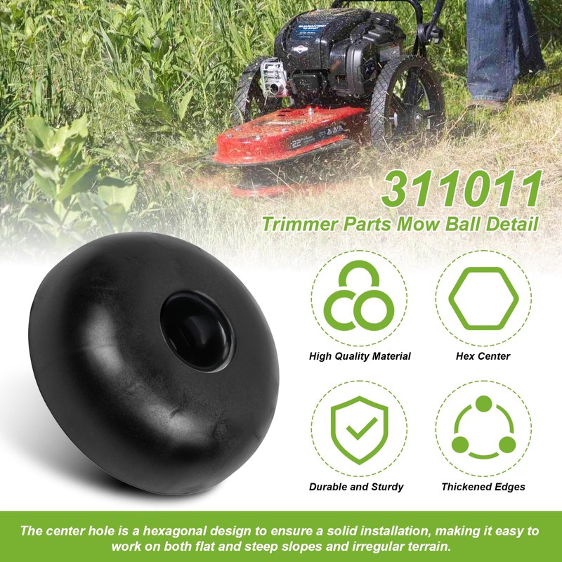 311011 Trimmer Mow Ball Head for Walk Behind String Mower,