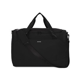 ECOHUB For Spirit Airlines Personal Item Bag 18x14x8 Travel Duffel Bag Underseat Carry on Bag with Trolley Sleeve for Men, Water Resistant, With Shoulder Strap, 30L (Black)