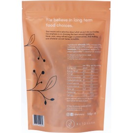 Keto Hana Cinnamon Breakfast, Snacking Granola, Just 1.2g Net Carbs, High Protein, Healthy Keto Diet Granola (Two 300g/0.6lbs Bags)